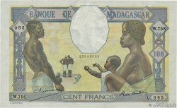 100 Francs MADAGASCAR  1937 P.040 XF+