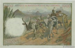 1000 Francs MADAGASCAR  1951 P.048a SC+