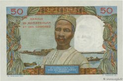 50 Francs - 10 Ariary MADAGASCAR  1961 P.051a UNC-