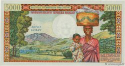 5000 Francs - 1000 Ariary MADAGASCAR  1966 P.060a XF