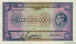 10 Shillings MALTE  1940 P.19 UNC