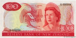 100 Dollars Petit numéro NEW ZEALAND  1967 P.168a UNC