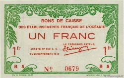 1 Franc OCEANIA  1943 P.11c ST