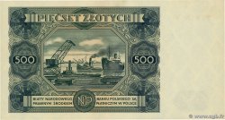 500 Zlotych POLEN  1947 P.132a fST+