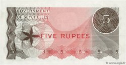 5 Rupees SEYCHELLES  1968 P.14 q.FDC