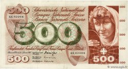 500 Francs SWITZERLAND  1967 P.51e XF