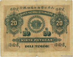 20 Patacas TIMOR  1910 P.04 TB