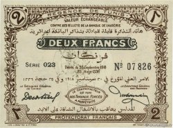 2 Francs TUNISIA  1918 P.41 q.FDC