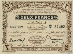 2 Francs TúNEZ  1919 P.47a FDC