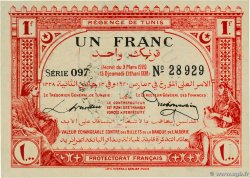 1 Franc TúNEZ  1920 P.49 FDC