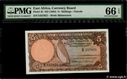 5 Shillings EAST AFRICA  1964 P.45