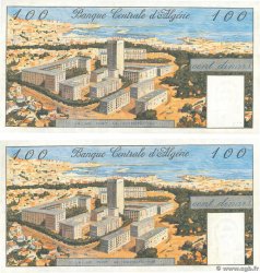 100 Dinars Consécutifs ALGÉRIE  1964 P.125a SUP