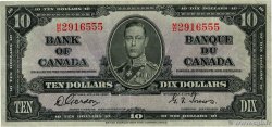 10 Dollars KANADA  1937 P.061b SS