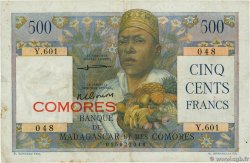 500 Francs COMOROS  1963 P.04b F