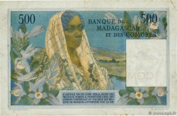 500 Francs COMORAS  1963 P.04b BC