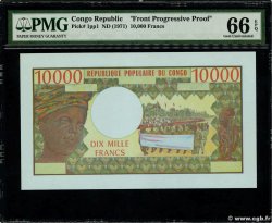 10000 Francs Épreuve CONGO  1971 P.01p UNC