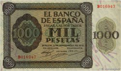 1000 Pesetas SPAGNA  1936 P.103a BB