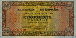 50 Pesetas ESPAÑA  1938 P.112 MBC