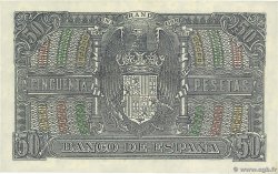 50 Pesetas SPAIN  1940 P.117a AU