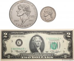 2 Dollars Set de présentation UNITED STATES OF AMERICA Philadelphie 1976 P.461* UNC