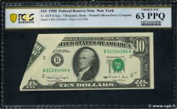 10 Dollars Fauté UNITED STATES OF AMERICA New York 1990 P.486 UNC-