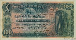 100 Thalers ETHIOPIA  1932 P.10 VF-