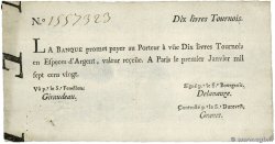 10 Livres Tournois typographié FRANCE  1720 Dor.21 VF-