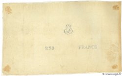 250 Francs essai de papier Essai FRANCIA  1872 F.A- SPL
