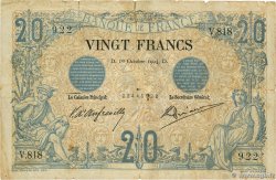 20 Francs NOIR FRANKREICH  1904 F.09.03 fSGE