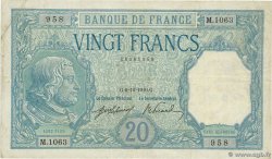 20 Francs BAYARD FRANCE  1916 F.11.01 TB