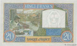 20 Francs TRAVAIL ET SCIENCE FRANCE  1939 F.12.01 SPL