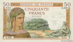50 Francs CÉRÈS FRANCIA  1935 F.17.03 EBC
