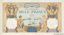 1000 Francs CÉRÈS ET MERCURE type modifié FRANCE  1937 F.38.06 XF