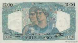 1000 Francs MINERVE ET HERCULE FRANCE  1945 F.41.08 SPL+
