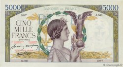 5000 Francs VICTOIRE Impression à plat FRANCIA  1942 F.46.34 EBC+