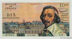 10 Nouveaux Francs RICHELIEU FRANCIA  1959 F.57.01 AU