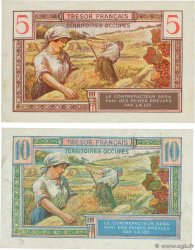 5 et 10 Francs TRÉSOR FRANÇAIS Lot FRANCIA  1947 VF.29.01 et et VF.30.01 BB