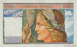 1000 Francs TRÉSOR PUBLIC Spécimen FRANCIA  1955 VF.35.00S FDC