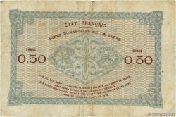 50 Centimes MINES DOMANIALES DE LA SARRE FRANCIA  1920 VF.50.02 q.MB