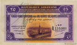 25 Piastres LIBANON  1942 P.036 SS