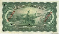 100 Francs Spécimen LUXEMBOURG  1934 P.39s VF