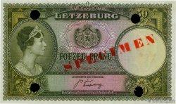 50 Francs Spécimen LUSSEMBURGO  1944 P.46s FDC