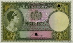 50 Francs Épreuve LUXEMBURGO  1944 P.46s FDC