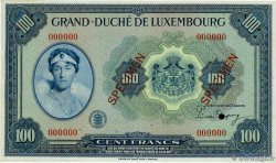 100 Francs Spécimen LUSSEMBURGO  1944 P.47s AU