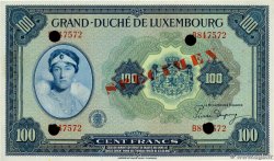 100 Francs Spécimen LUXEMBURGO  1944 P.47s