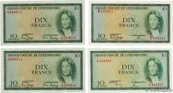 10 Francs Lot LUXEMBURG  1954 P.48a fST