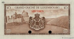 10 Francs Spécimen LUXEMBURGO  1954 P.48sct FDC