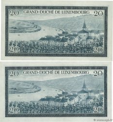 20 Francs Lot LUXEMBURG  1955 P.49a fST+