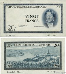 20 Francs Épreuve LUXEMBURG  1954 P.49e VZ
