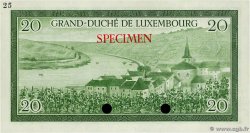 20 Francs Spécimen LUXEMBURG  1955 P.49sct ST